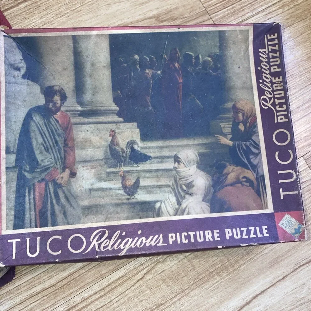 Tuco Religious Jigsaw Picture Puzzles Suffer Little Children & Peter's Denial